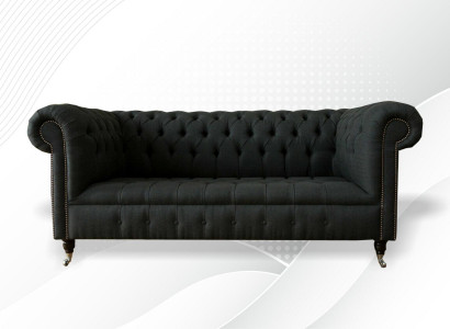 Design Couch Couchen Sofas Stoff Modern Sofagarnitur 3-er Dreistzer Polster